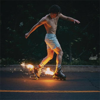 "Fireworks & Rollerblades" album by Benson Boone